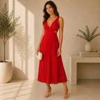 Claire zomerjurk_rood