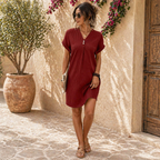 Juna zomerjurk_rood