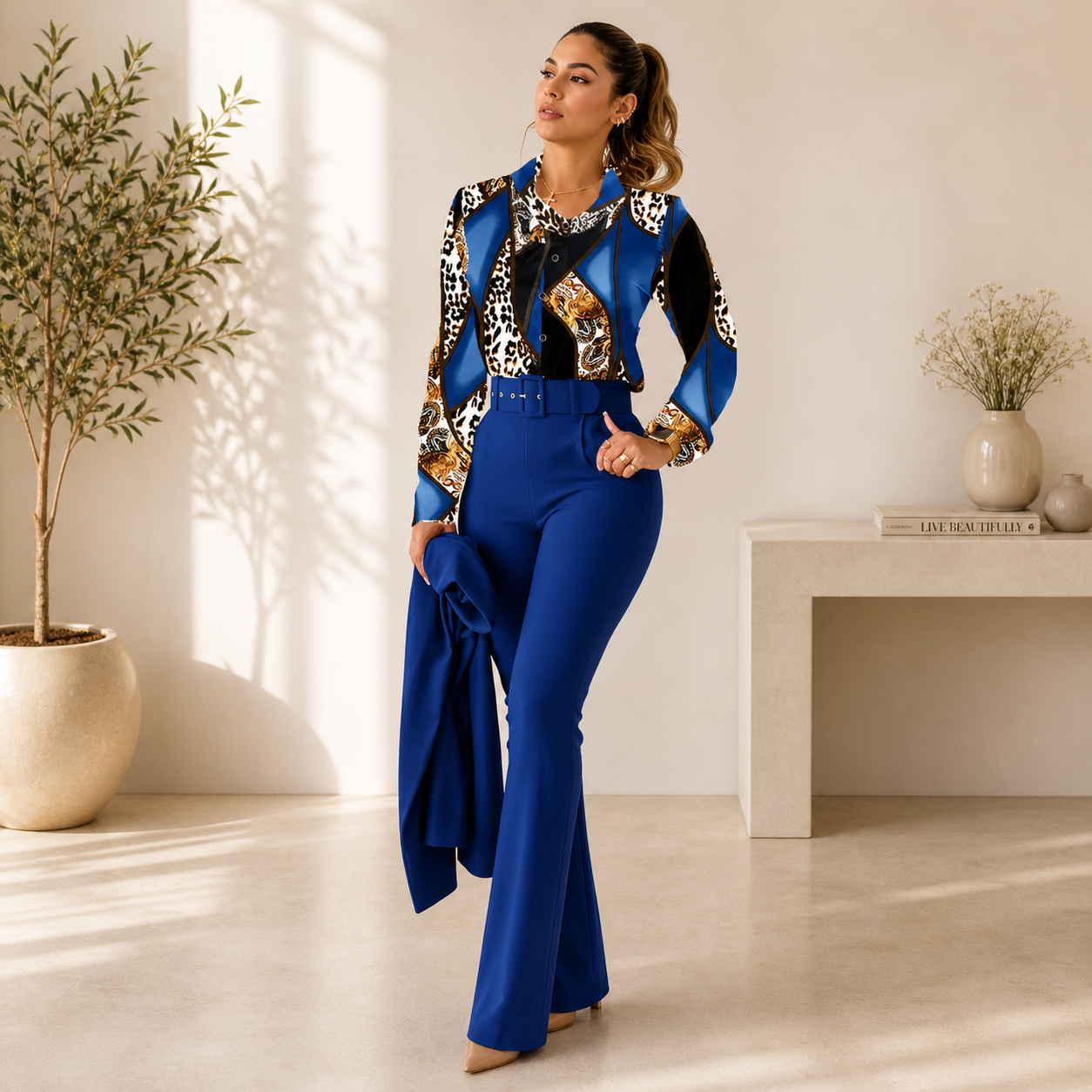 Luna 2-delige set_blauw